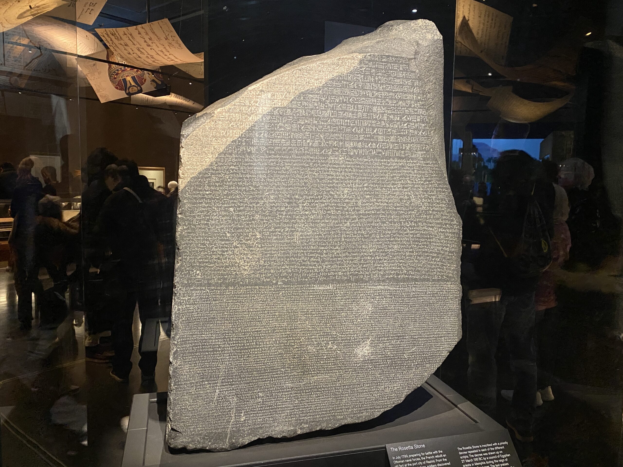 The Rosetta Stone in the British Museum - Nate Loper London Christian Tours